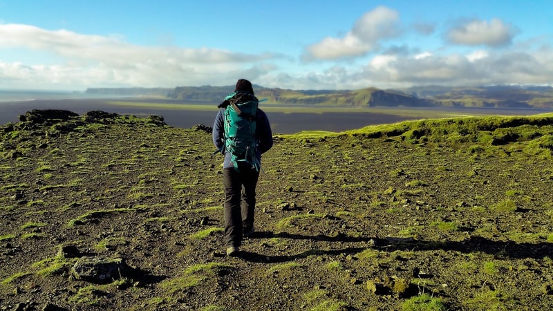 Hiker in nature